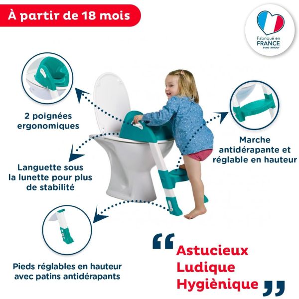 Réducteur de toilette Kiddyloo Vert émeraude