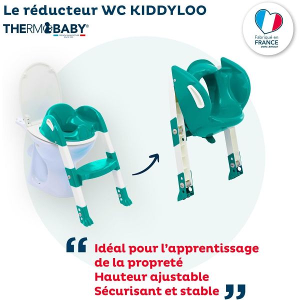 Réducteur de toilette Kiddyloo Vert émeraude