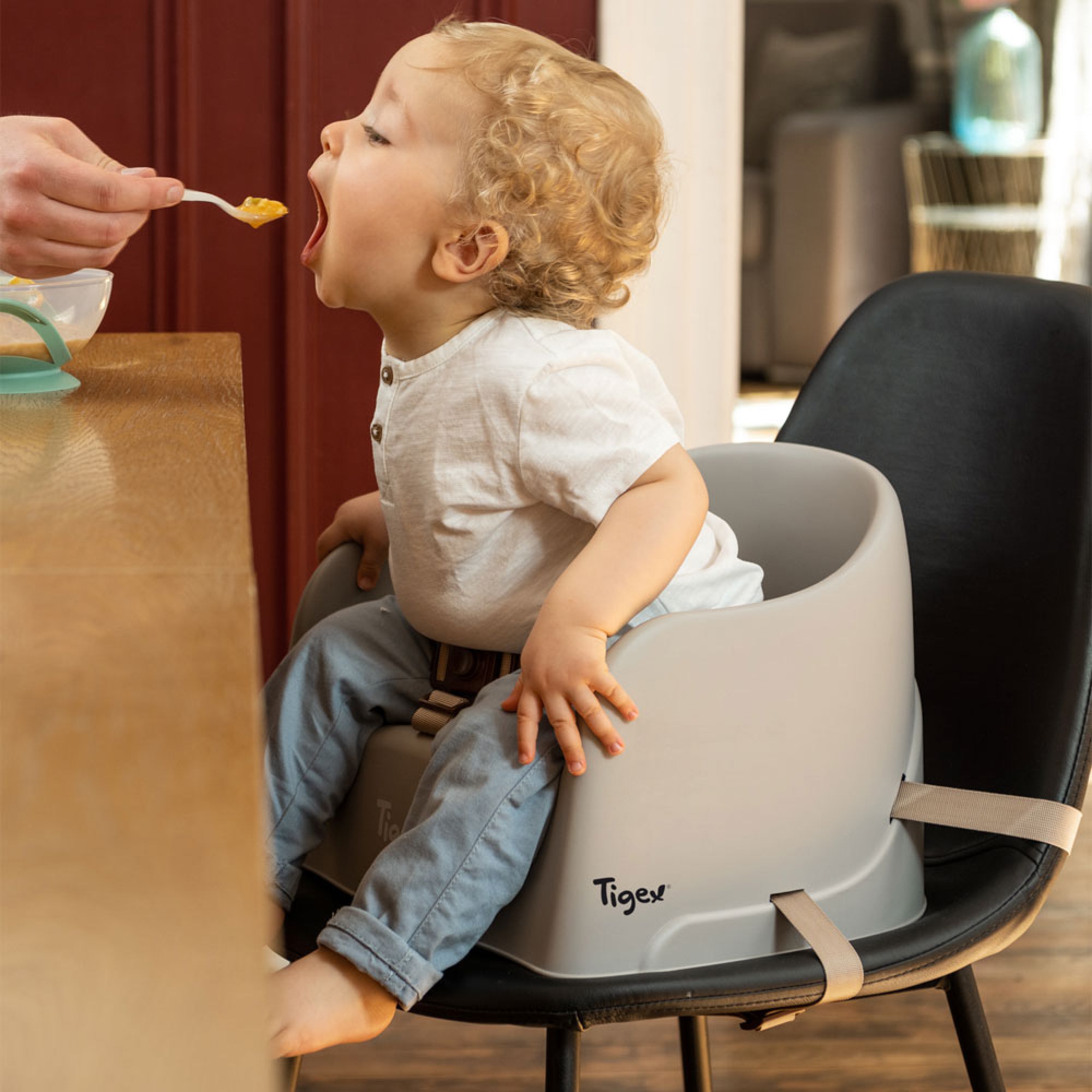 Rehausseur de chaise Taupe - Made in Bébé