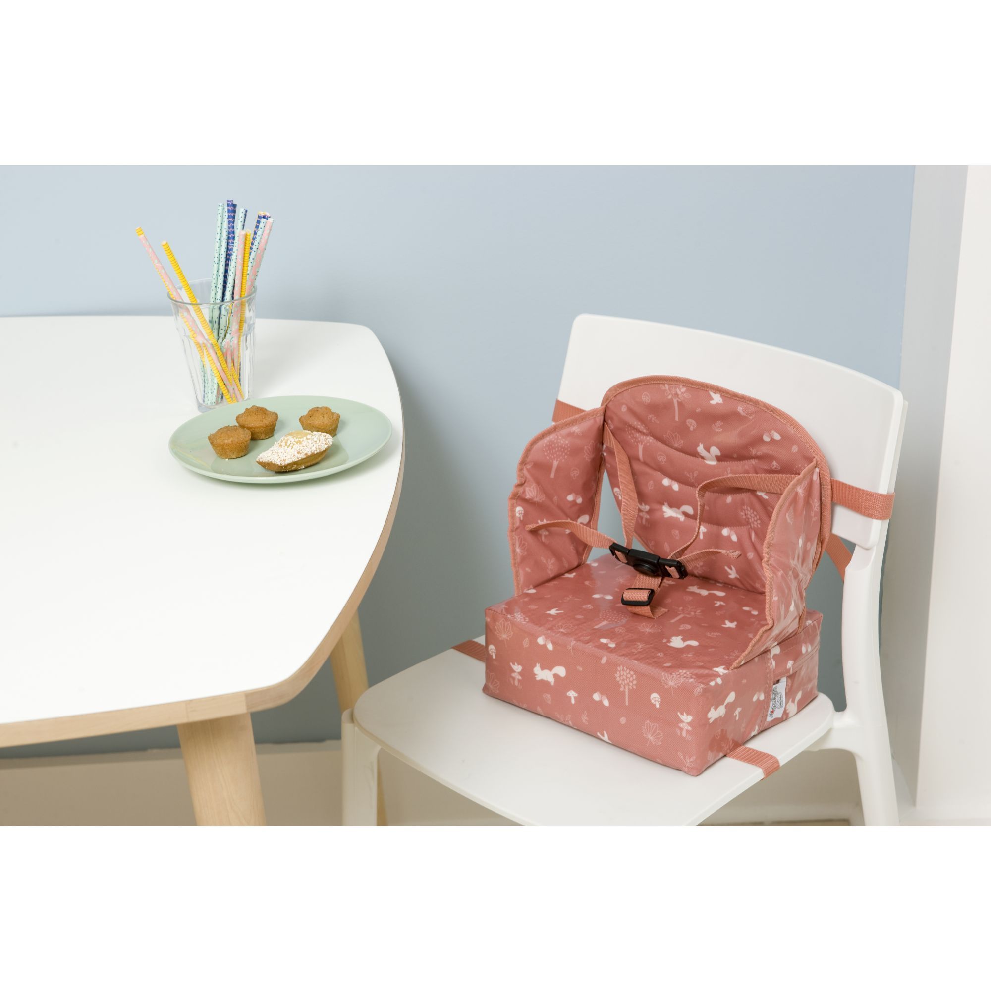 Rehausseur chaise Easy Up Pink Forest - Made in Bébé