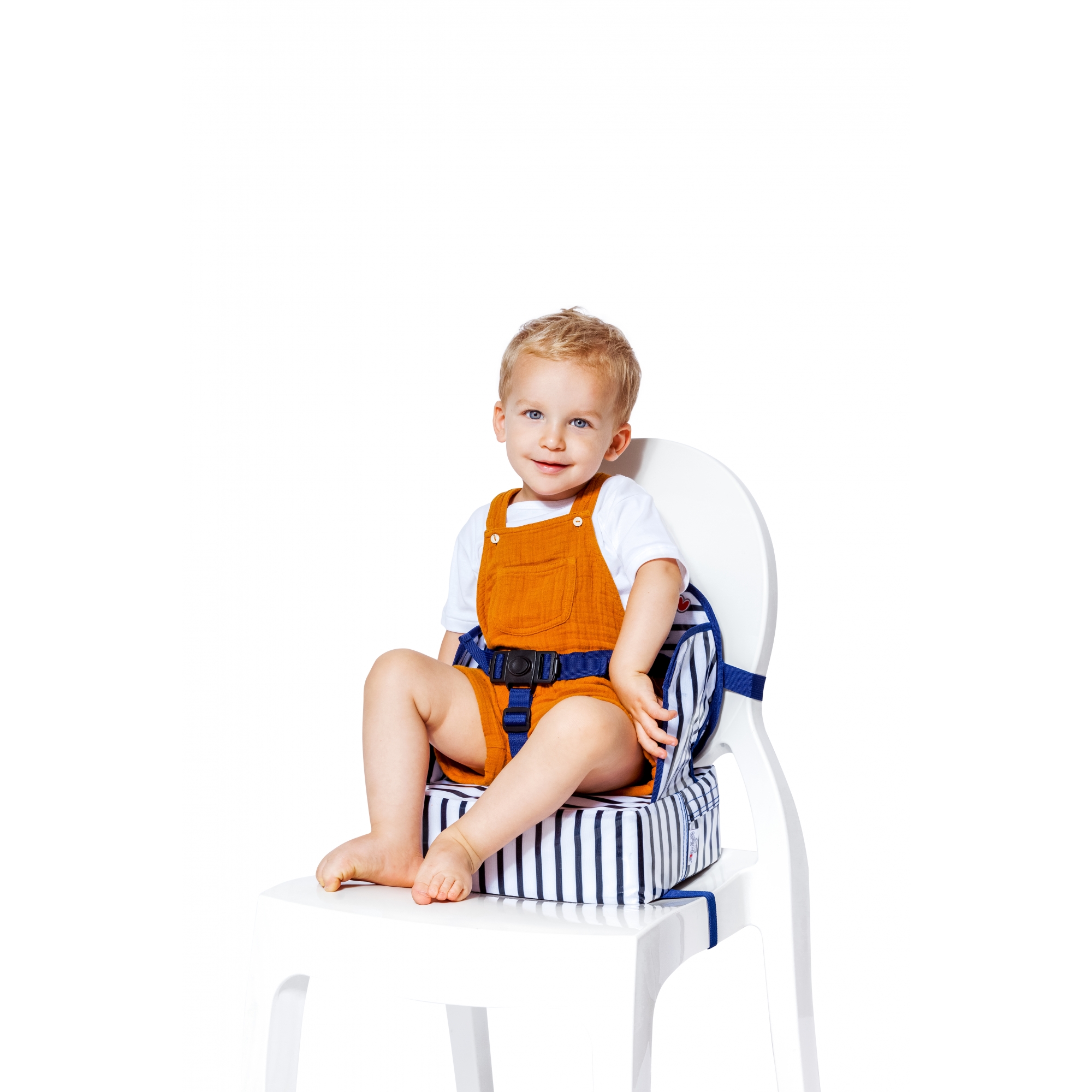 Rehausseur chaise Easy Up Blue Stripes - Made in Bébé