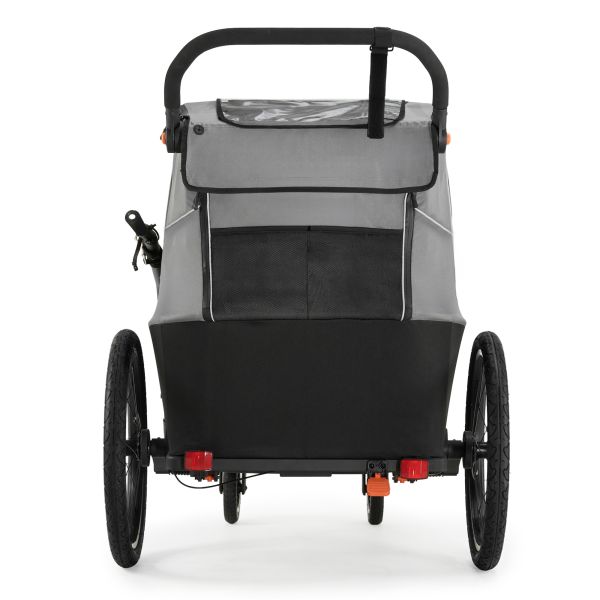 Remorque vélo enfant 2en1 Nava walk Gris