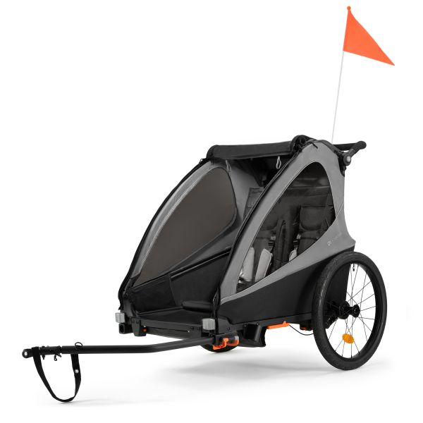 Remorque vélo enfant 2en1 Nava walk Gris