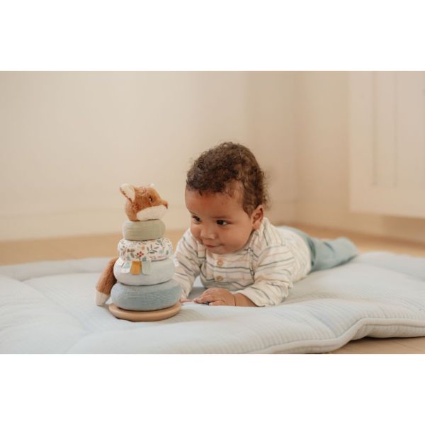 Renard à empiler doudou et bois FSC - Forest Friends