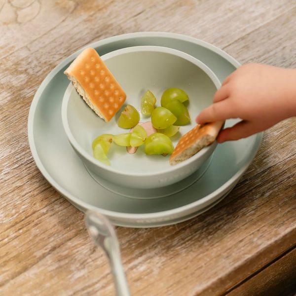 Set repas en silicone Vert / lapin