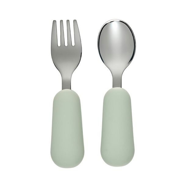Set cuillère et fourchette inox vert