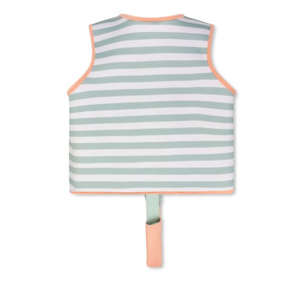 Gilet de natation enfant 3-6 ans - Rayures vertes