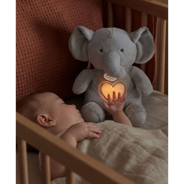 Peluche sonore et lumineuse Respi'rêves Elephant