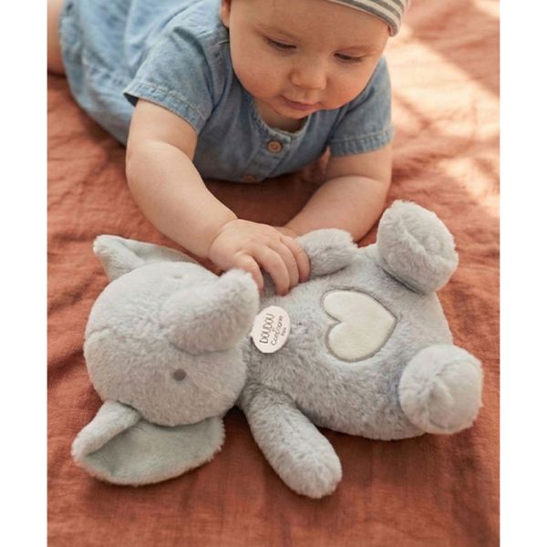Peluche sonore et lumineuse Respi'rêves Elephant