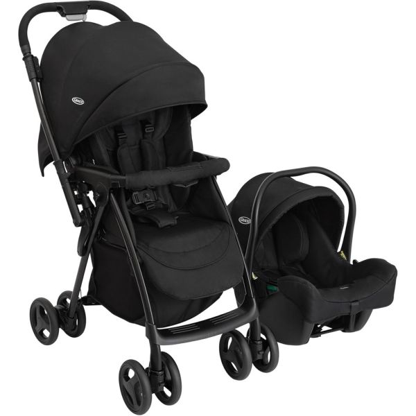 Poussette duo Revaya + siège auto SnugLite Midnight