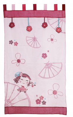 Sauthon Rideau organdi 105x180 cm Hanae - Made In Bébé Sauthon Rideau organdi 105x180 cm Hanae - Made In Bébé