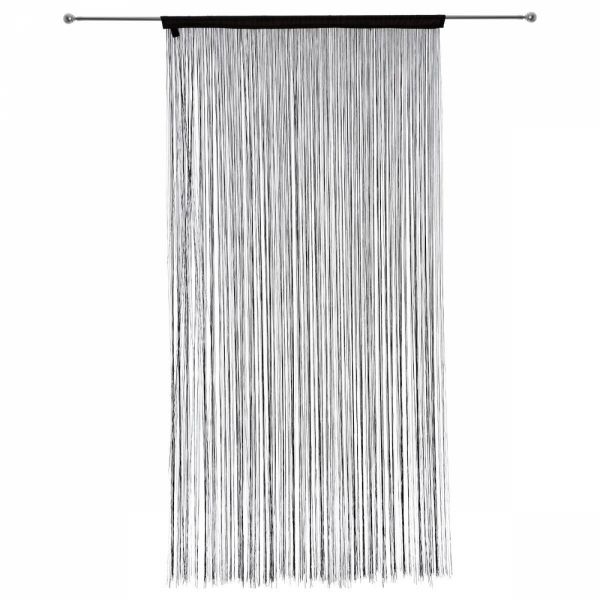 Rideau fil Noir 90x200 cm