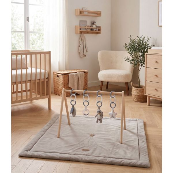 Set d'activités sensoriel Raku, Lino & Pico pour arche d'éveil