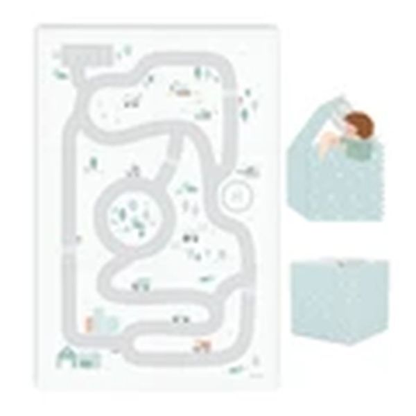 Tapis de jeu réversible  2 en 1 EEVAA Road