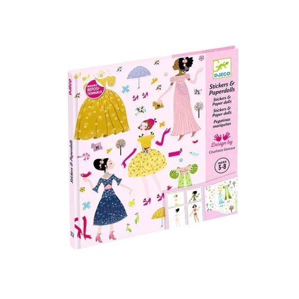 Pochette de stickers et Paper Dolls Robes des 4 saisons