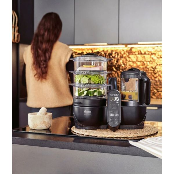 Robot culinaire multifonctions Nutribaby + XL Mineral Black