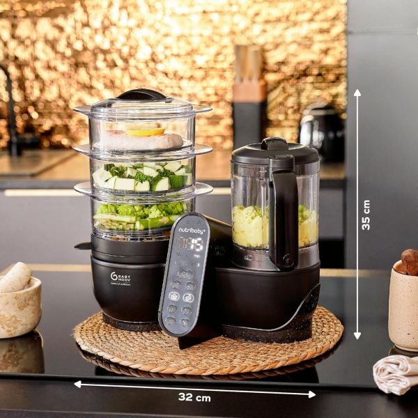 Robot culinaire multifonctions Nutribaby + XL Mineral Black