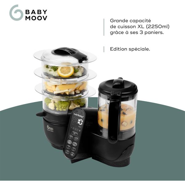 Robot culinaire multifonctions Nutribaby + XL Mineral Black