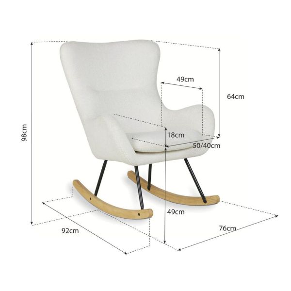Fauteuil d'allaitement Basic Cream sheep