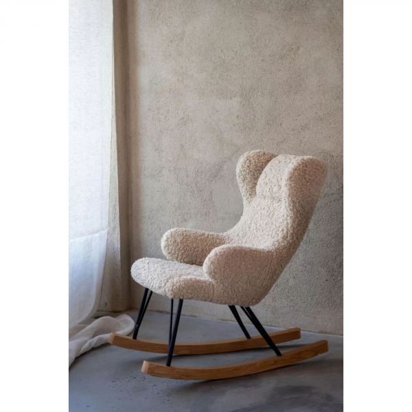 Fauteuil à bascule enfant Luxe Teddy bouclettes