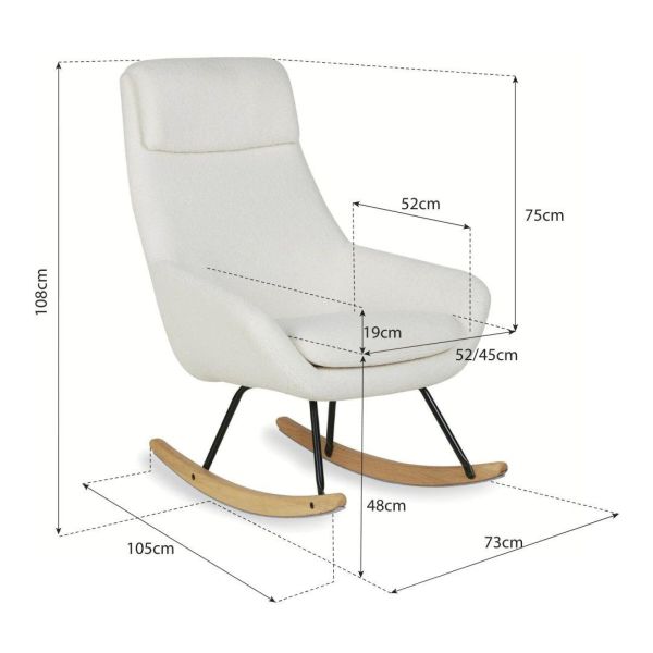 Fauteuil d'allaitement Nordic - Sheep Beige