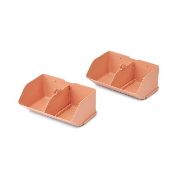 Lot de 2 organisateurs de bureau Rosemary Tuscany rose