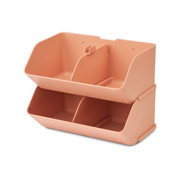 Lot de 2 organisateurs de bureau Rosemary Tuscany rose