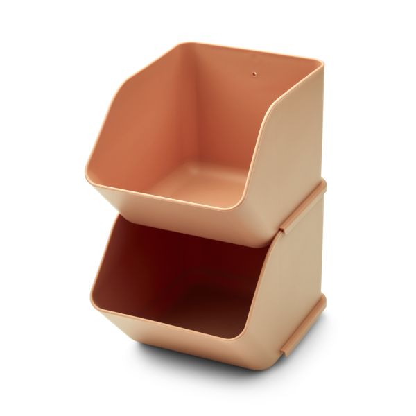 Lot de 2 petits organisateurs de bureau Rosemary Tuscany rose