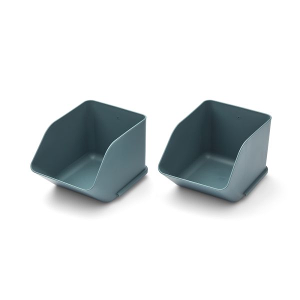 Lot de 2 petits organisateurs de bureau Rosemary Whale blue
