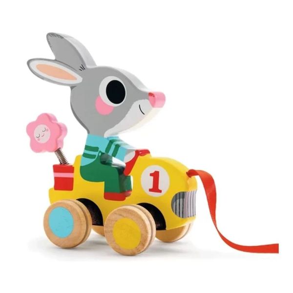 Jouet à tirer Lapin Roulapic