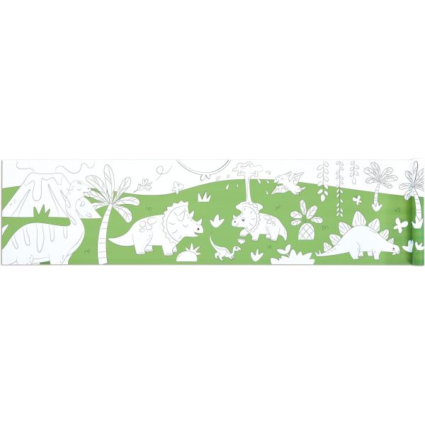 Rouleau à dessin enfant avec feutre dinosaure
