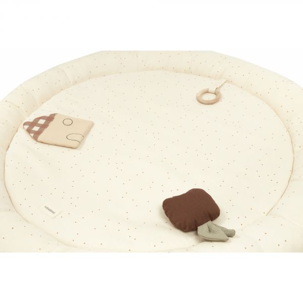 Tapis d'éveil sensoriel rond Playground Sweet Home