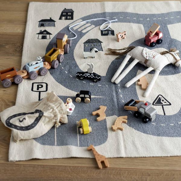 Tapis enfant circuit route