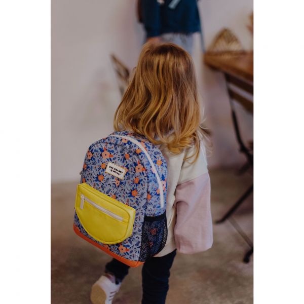 Sac à dos enfant 2-5 ans Champêtre violet/jaune