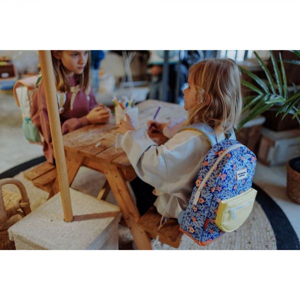 Sac à dos enfant 2-5 ans Champêtre violet/jaune