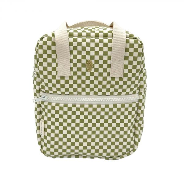 Sac à dos enfant Noé Damier Olive