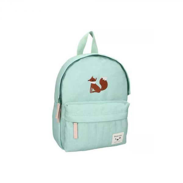 Sac à dos enfant brodé Tattle And Tales - Renard vert