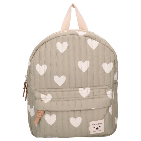 Sac à dos enfant Coeurs vert 31 cm