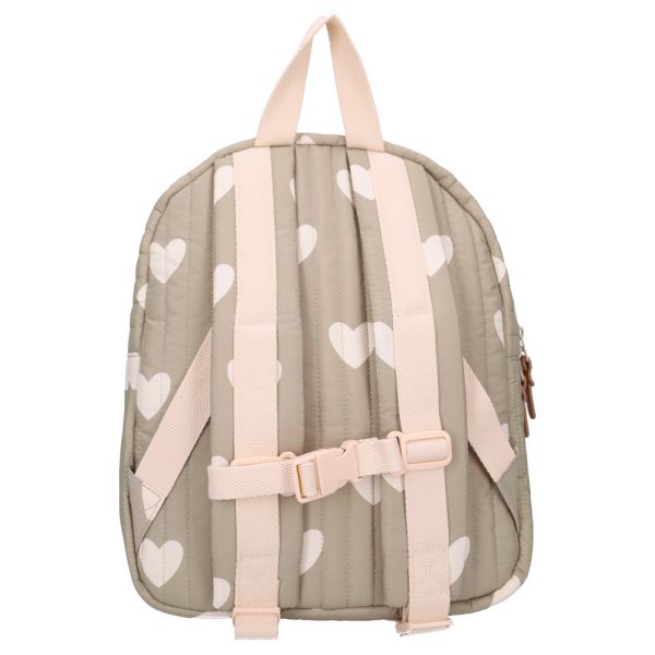 Sac à dos enfant Coeurs vert 31 cm