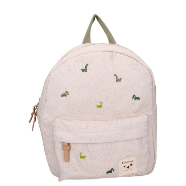 Sac à dos enfant Dinosaures beige 31 cm