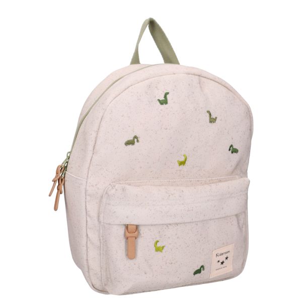 Sac à dos enfant Dinosaures beige 31 cm