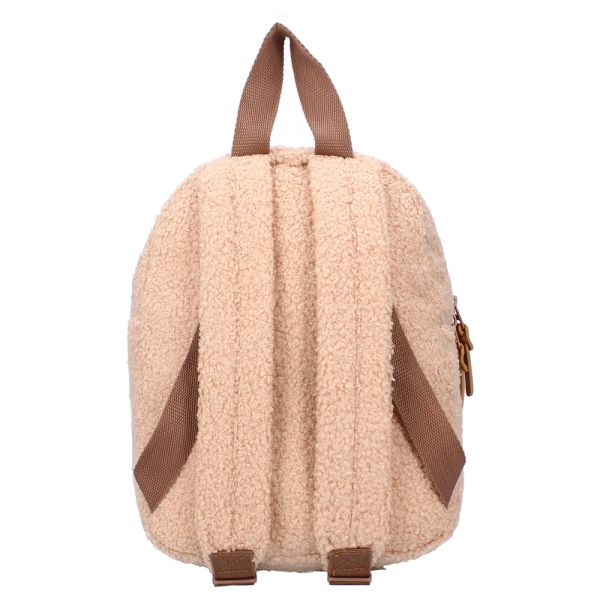 Sac à dos enfant ourson bouclette beige 27 cm