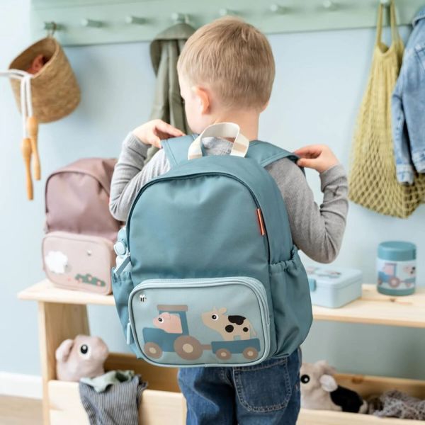 Sac à dos enfant Tiny farm Bleu
