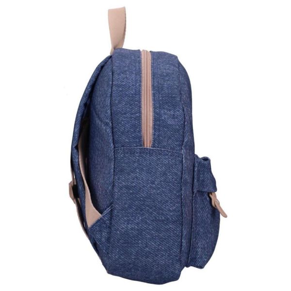 Sac à dos enfant véhicules bleu denim 31 cm
