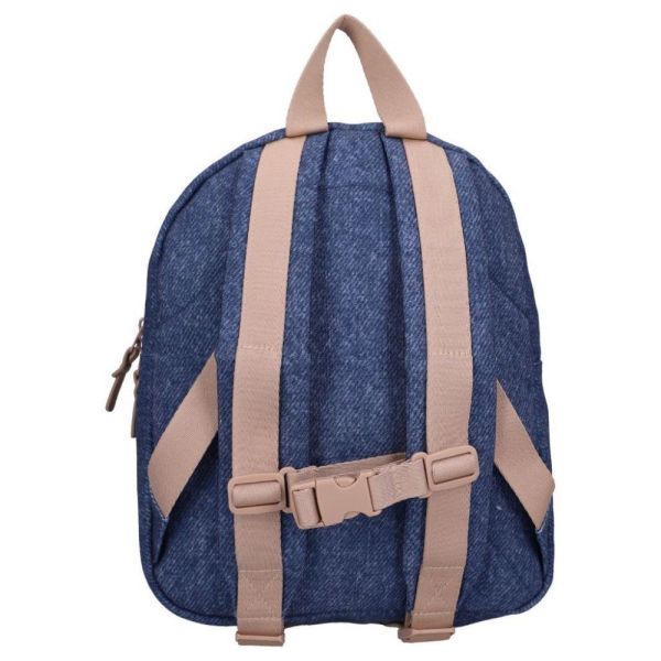Sac à dos enfant véhicules bleu denim 31 cm