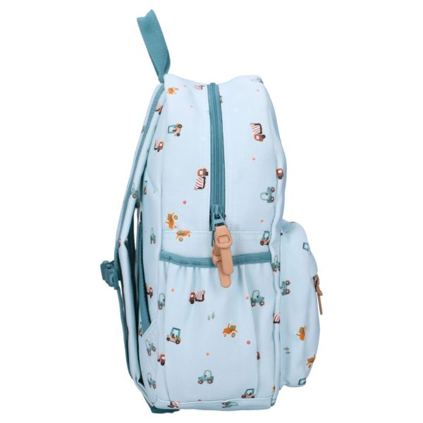 Sac à dos enfant Véhicules bleu 36 cm
