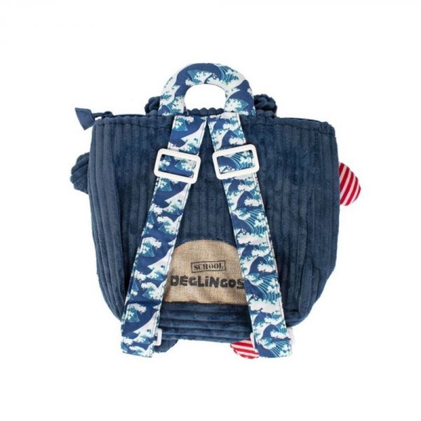 Sac à dos velours Hippipos l'hippopotame