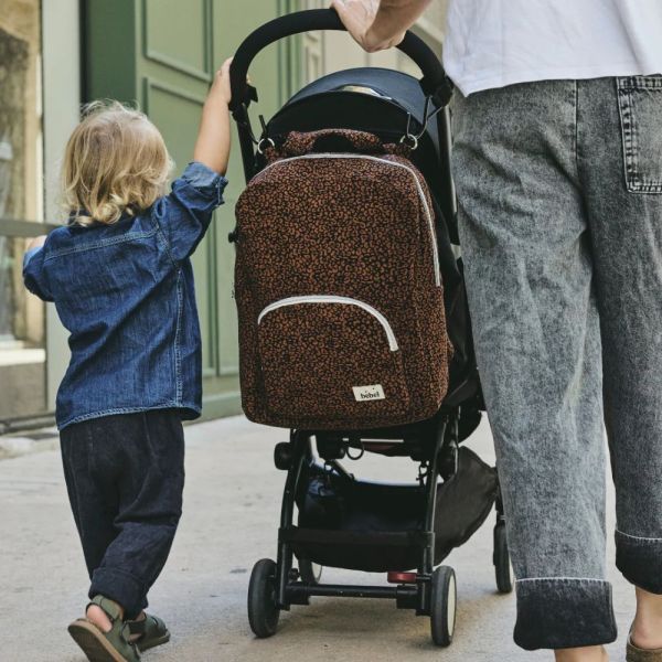 sac à dos + (poche zippée) léo noir -Collection Léo
