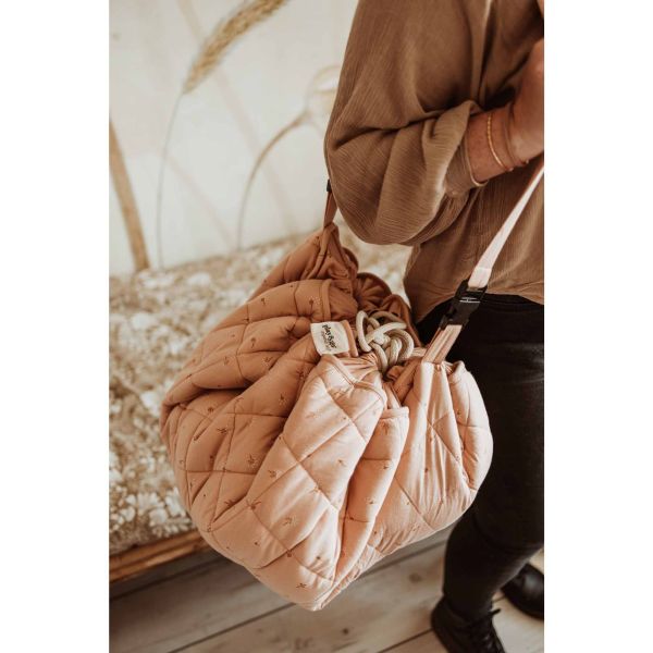 Sac à jouets / tapis d'éveil 2 en 1 Noomad soft Fleuri