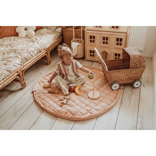 Sac à jouets / tapis d'éveil 2 en 1 Noomad soft Fleuri